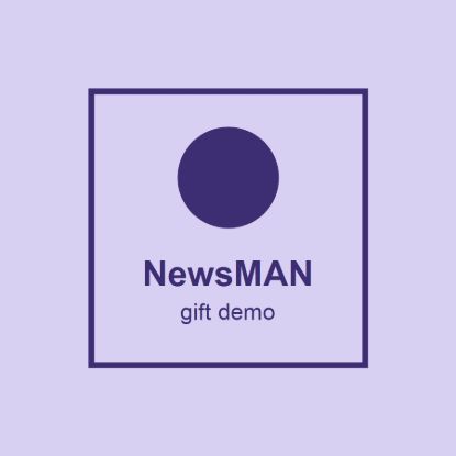 Picture of NewsMAN Test Gift Card Demo