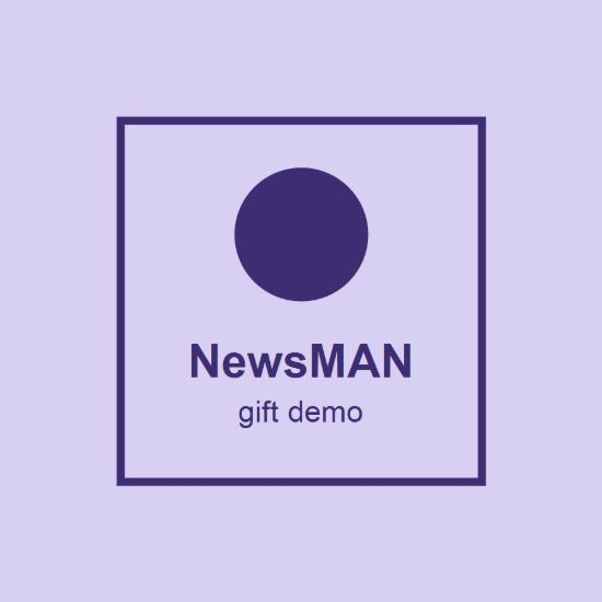 Picture of NewsMAN Test Gift Card Demo